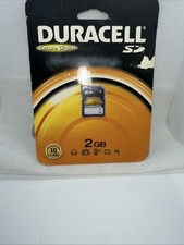 Duracell SD Flash Memory Card 2 GB 2009 New on Card Brand/SEALED
