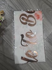 Bride-To-Be White and Gold Sash for Bachelorette, Engagement and Bridal Party