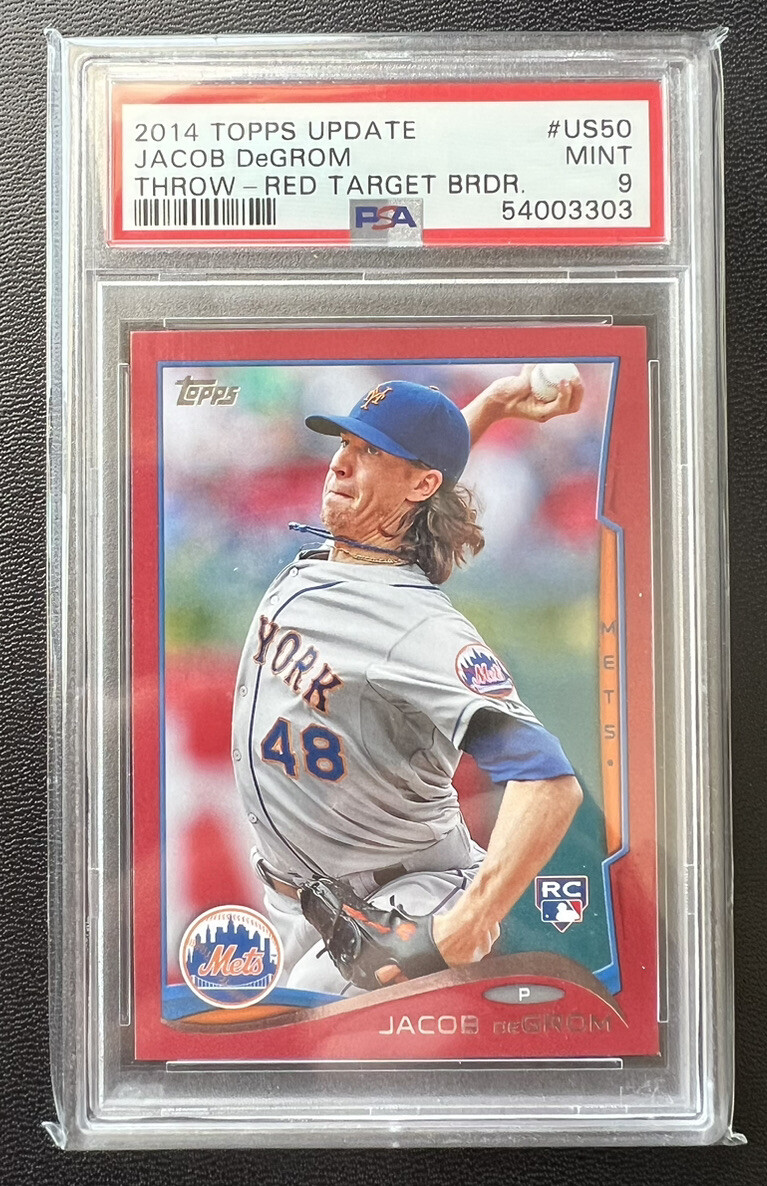 2014 Topps Update Target Red Jacob DeGrom RC #US50 PSA 9 POP 22