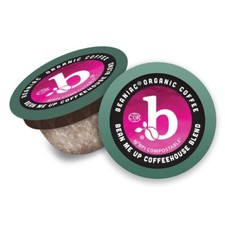 30 Count Organic Medium Roast Arabica Coffee Pods Compatible with Keurig 2.0