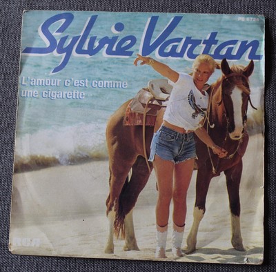 Sylvie Vartan L Amour C Est Comme Une Cigarette 1 Sp 45 Tours Label Papier Ebay