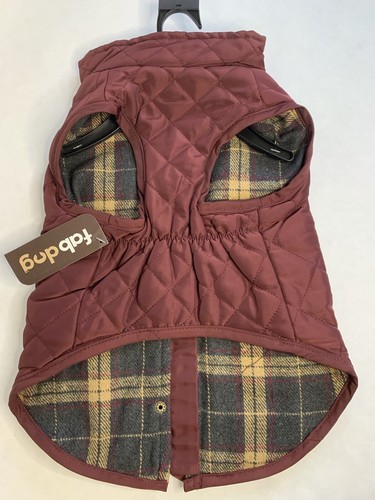 Fabdog Stepp Barncoat, Hundemantel Jacke, Burgund, Größe 14, Neu - Bild 3 von 5