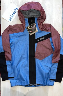 Adidas Terrex Techrock Light Gore-Tex Men's Jacket 'Shock Blue' Large [H55948]