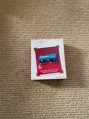 Hallmark Keepsake Lionel Blue Comet 400T Oil Tender Train Ornament