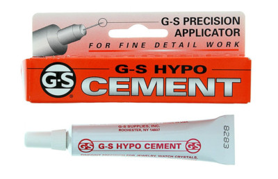 G-S Hypo Cement Adhesive for Plastic, Fibers, Stones, Pearls, and Ceramics - 9ml