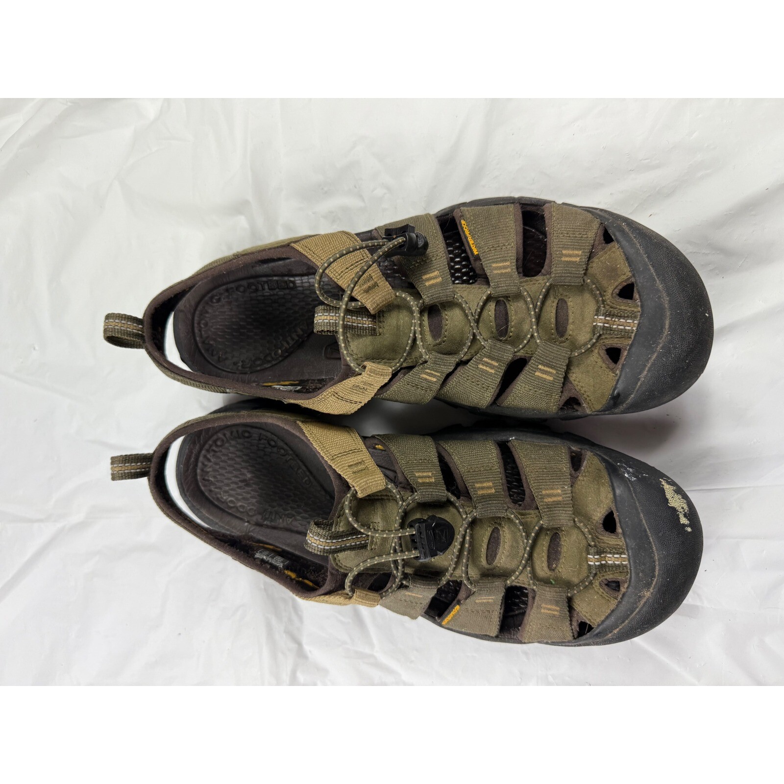 Sandali da passeggio impermeabili Keen scarpe da trekking acqua verde oliva uomo taglia 12