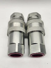 2 sets 1" ISO A Hydraulic Hose Quick Disconnect Couplers