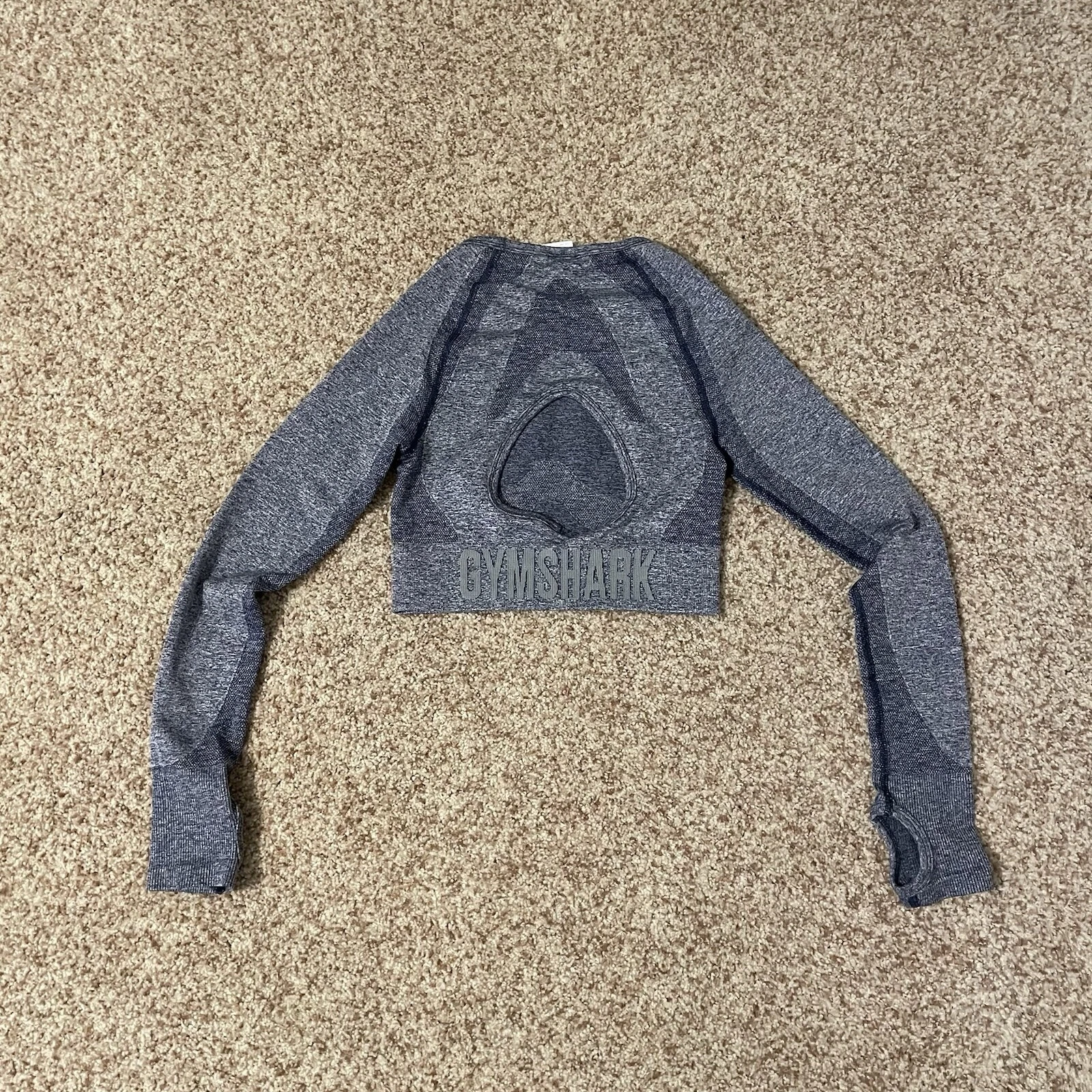 gymshark flex sports long sleeve crop shirt