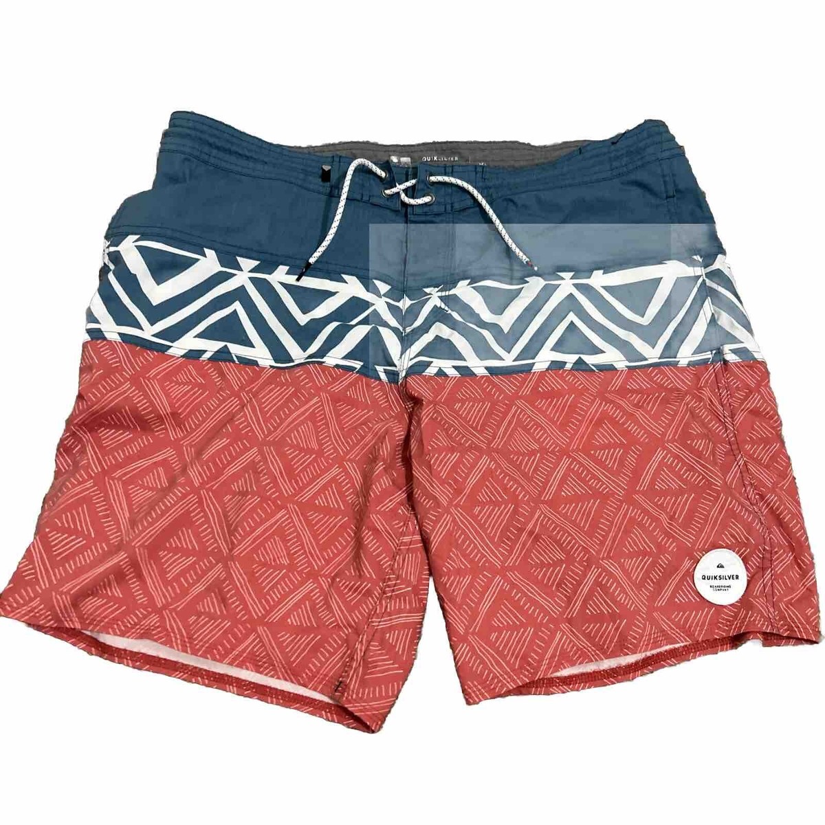 Quiksilver Men's Size 38 Panel Print beach Shorts Trunks Surf