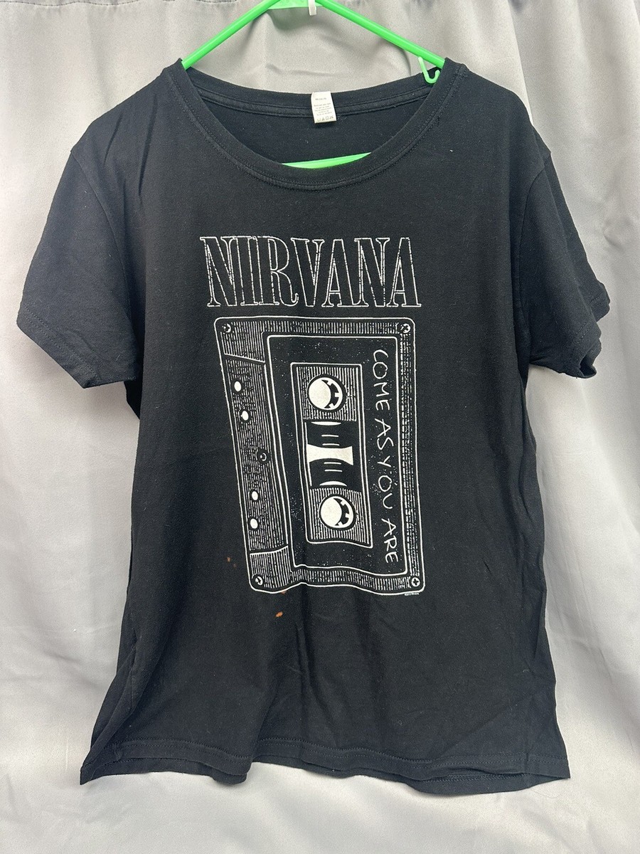 Nirvana Come As You Are Cassette Tape T-shirt Black Size Xxl Nirvana Come As You Are Cassette Tape T-shirt Black Size Xxl