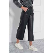 Joggers Women's Pant Leather Stylish Black Genuine Lambskin Handmade Casual Soft