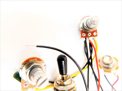 L.P. wiring harness / 2 vol, 2 tone with toggle switch and output