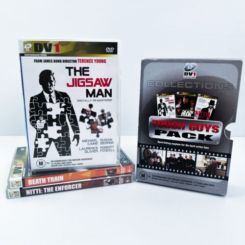 Tough Guys Pack Box Set (DVD) The Jigsaw Man / Death Train / Nitti: The Enforcer - Picture 1 of 12