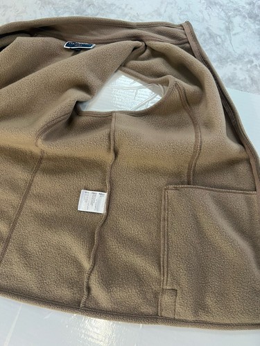 Karen Scott Sport Full Zip Zeroproof Fleece Vest Sweater Womens PL Brown Cassis - Picture 12 of 18