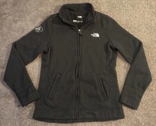 Women's The North Face Sweater Fleece Black Full Zip Jacket NF0A3LH8 Medium