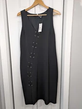 Bold Elements NWT Women's Size Large Black Dress