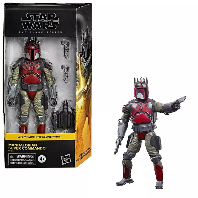 2020 Hasbro Star Wars Black Walmart Mandalorian Super Commando 6
