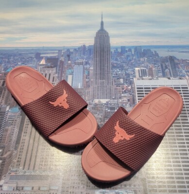 Under Armour x Project Rock 2.0 Slide Sandal Maroon Mens  display picture 3
