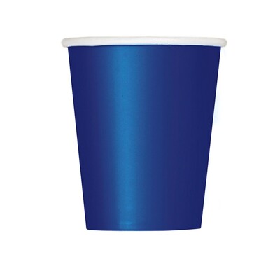 Navy Blue Unique Paper Cups Goblets 270ml 8 Pack | eBay