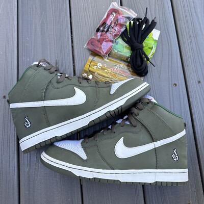 2006 Nike Dunk High Premium Kimura Kaela Deep Green 316142-211 US 11 No Box