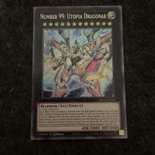 Yugioh - Number 99 Utopia Dragonar - 1st Secret Rare NM Brol