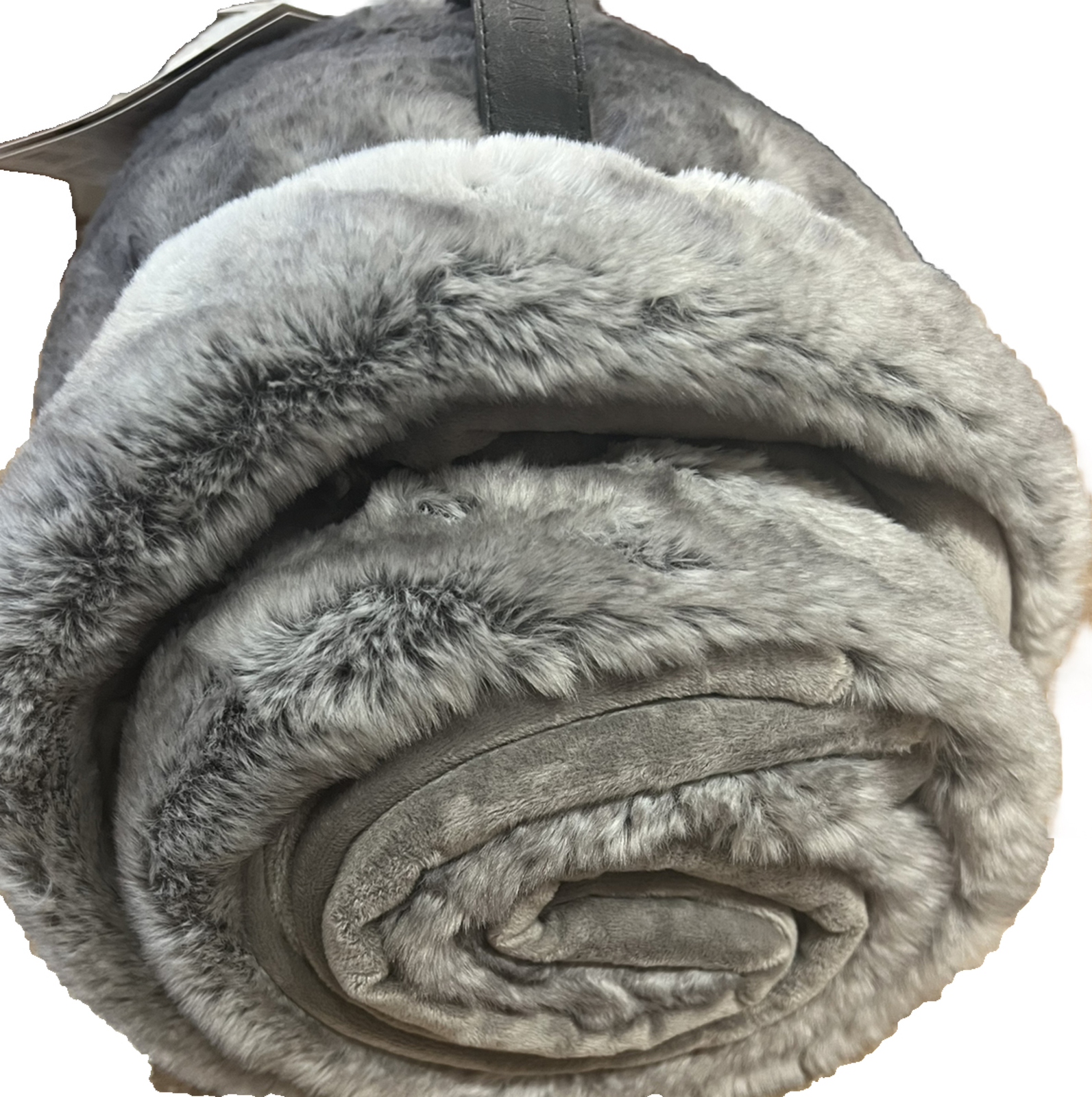 Mon Chateau Luxury Collection Faux Fur Throw/Blanket 60 X 70 Gray Brand