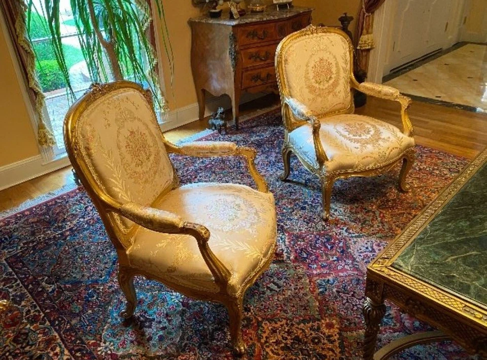 华丽沙龙套装路易十五 7 件套 — 第 4/4 张图片