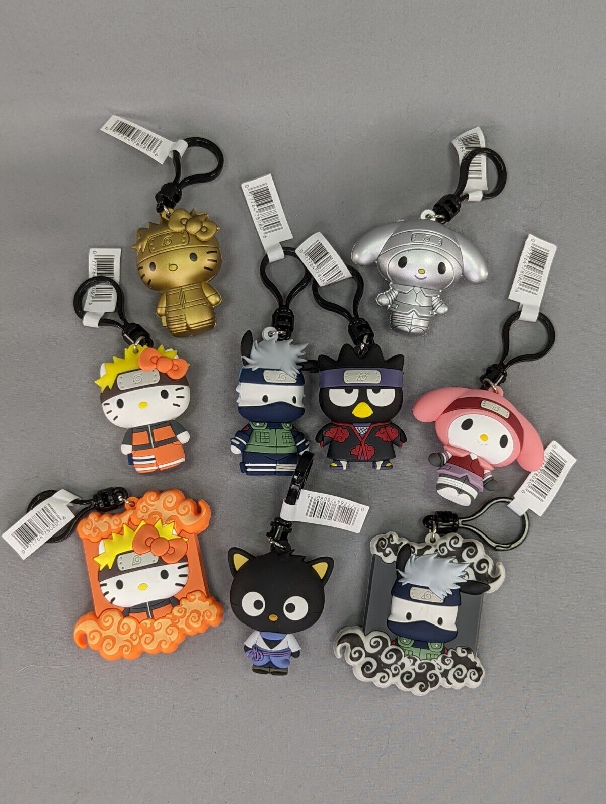 HELLO KITTY X NARUTO 3D BAGCLIP by Monogram