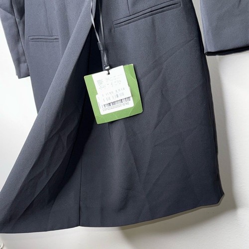 Abito Marella Polis Peak-Lapel Raso Crepe Cambio Nero Taglia 6 - Foto 9 di 11