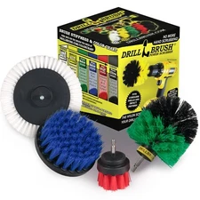 Drillbrush Wheel Cleaning Auto Scrubber Brush - Powerful Drill Attachment