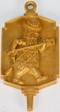 Vintage Rousty Oil Gas Derrick Rig Worker Advertising Balfour 10k GF Charm Fob