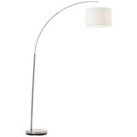 Brilliant Klassische Bogenleuchte Clarie Weiß Stehleuchte Stehlampe Standleuchte
