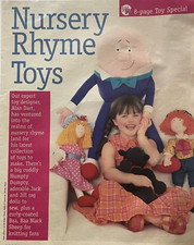 Alan Dart Nursery Rhyme toys SEWING + KNITTING PATTERN Jack Jill rag doll Humpty