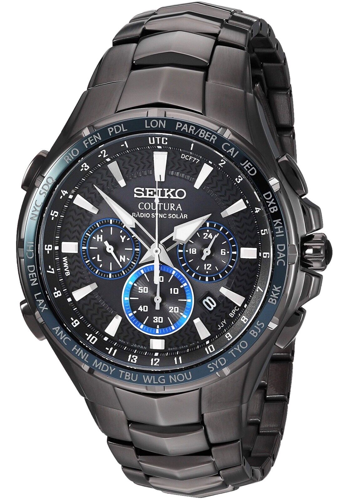 SEIKO Kochura COUTURA Model SSG021 Radio Solar Analog SS BLK 8B92-0AX0 |  eBay