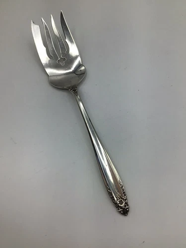 Vintage - Large Cold Meat Serving Fork - Prelude (International) - Sterling - 9”
