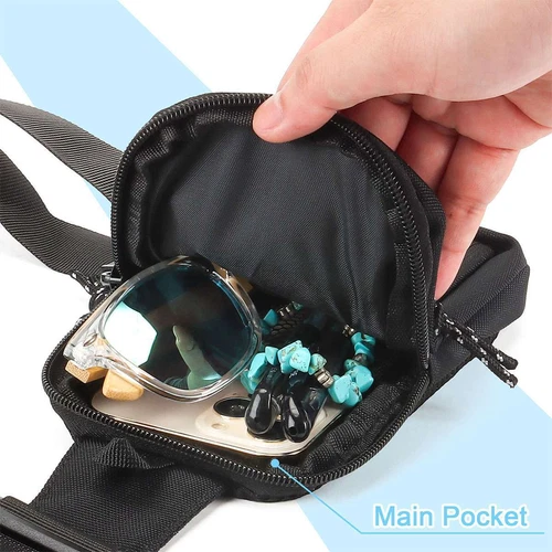 Men's Shoulder Bag Oxford Chest Bag Sling Crossbody Bag Casual Travel Phone Bag - Picture 9 of 11