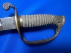 US Model 1850 Schuyler  Officer's Sword Civil War Etched Blade Shagreen Grip