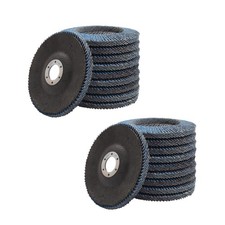 20 PCS 4-1/2" x 7/8" Flap Discs 40 Grit Type 29 Angle Grinder Sanding Discs