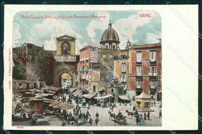 Naples City Porta Capuana Ragozino 900 Ferrante d Aragon postcard MX5775