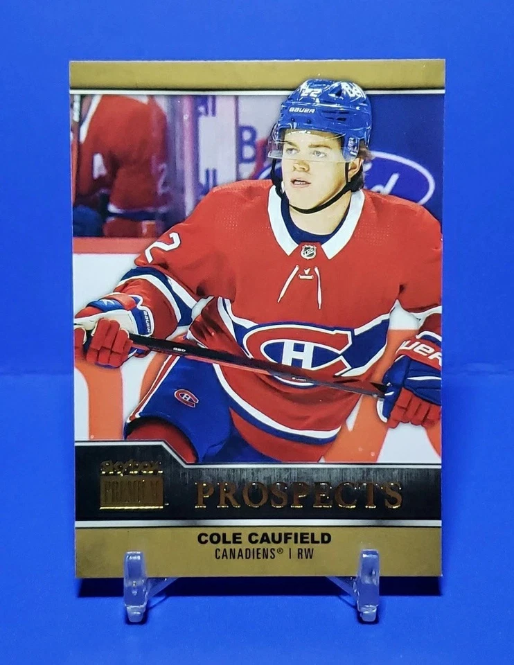 💯 2021-22 NHL Metal Universe Skybox Cole Caufield Premium Prospects #PP-1 RC 💯 - Image 2 of 4