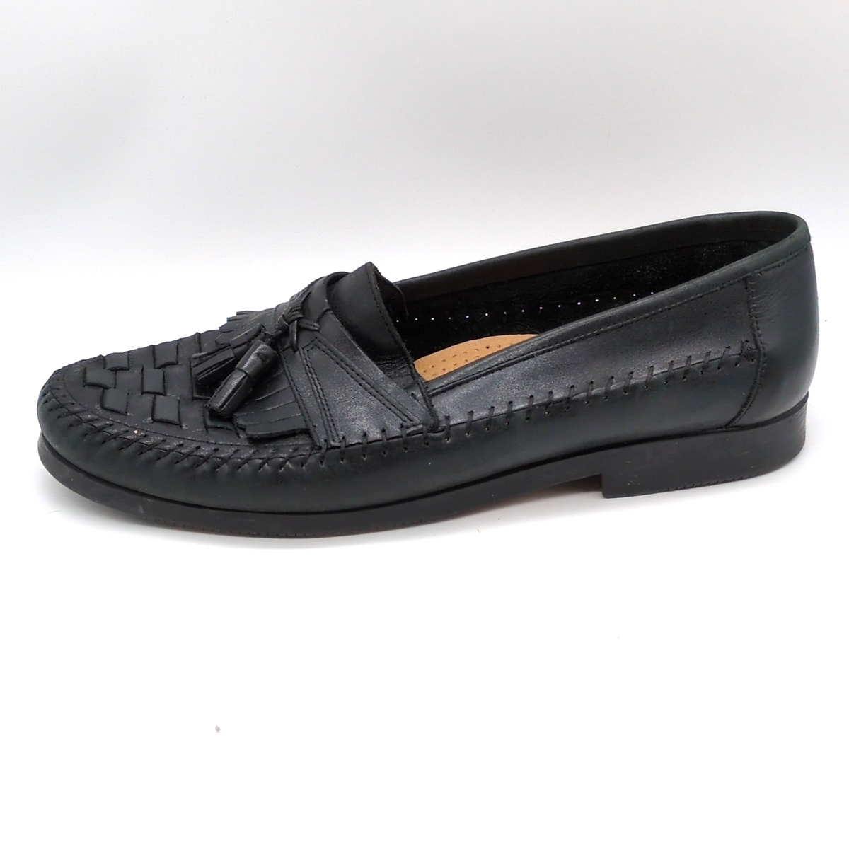 David Taylor Shoes Mens Kennedy Black 13 Leather Loafers 