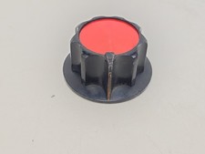 Vintage Gates Radio Console Fluted Control Knob Black RED STA-Level