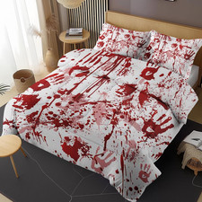 Comforter Set of 3, King, Bedroom Decor Halloween Horror