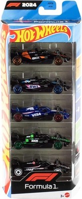 Hot Wheels Spielzeugautos Formel 1 5er Pack, 5er Set 164 Scale Die-Cast Fahrzeuge Fe...