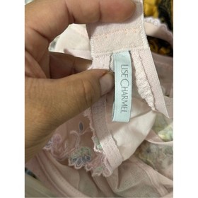 Lise Charmel 36D Pink Floral Embroidered Lace Sheer Underwire Bra French Luxury