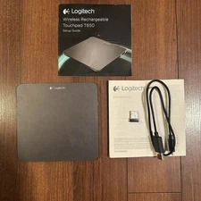 Logitech T-650 Wireless Rechargeable Touchpad w/ receiver & cable