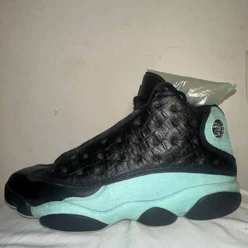 Nike Air Jordan 13 Retro Black Island Green Size 12 - Picture 2 of 17