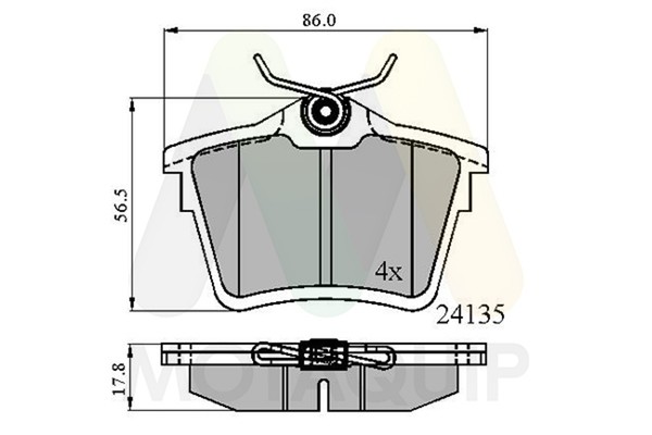 Bremsbelagsatz Scheibenbremse Motaquip LVXL1163 FüR Peugeot 407 SW 607 9D 9U Hdi-image