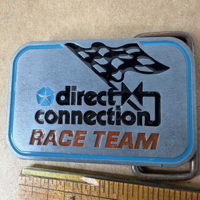 #ad Vintage Chrysler Direct Connection Race Team Belt Buckle MOPAR $46.88
