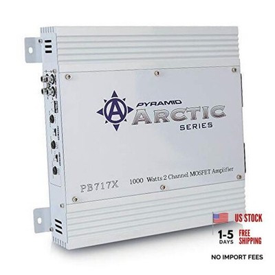 2 Channel Car Stereo Amplifier - 1000W Dual Channel Standard Packaging